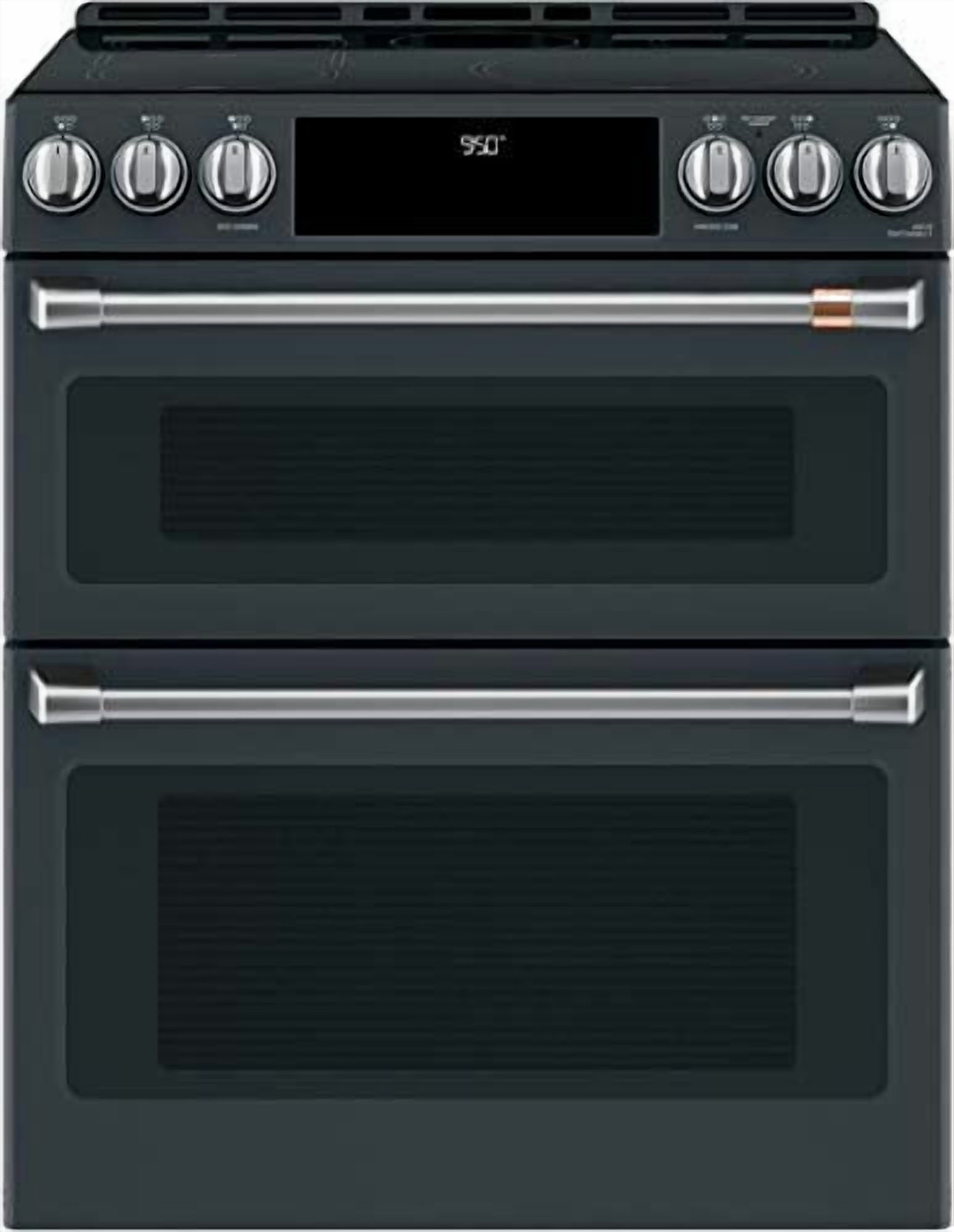 Café CHS950P3MD1 7 Cu. Ft. Matte Black Induction and Convection Double Oven Range