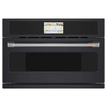 Café - 30" Built-In Single Electric Convection Wall Oven with 120V Advantium Technology, Customizable - Matte Black