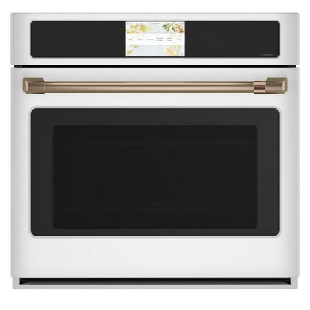 Café - 30" Built-In Single Electric Convection Wall Oven with True European Convection and In-Oven Camera, Customizable - Matte White