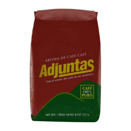 Cafe Adjuntas - Dark Roast Puerto Rican Ground Coffee 8 oz Bag
