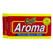 Cafe Aroma Cuban Style Premium Ground Espresso, Dark Roast, 4 Pack of 6 oz Bricks