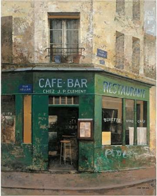 Cafe Bar Canvas Art - Chiu Tak Hak (24 x 30)