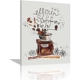 thumbnail image 1 of Cafe Bar Decor Wall Art You Coffee Wall Art Rustic Coffee Spice Wall Decor Coffee Bean Canvas Painting Framed Artwork for Cafe Bar Kitchen Living Room 12"x16", 1 of 6