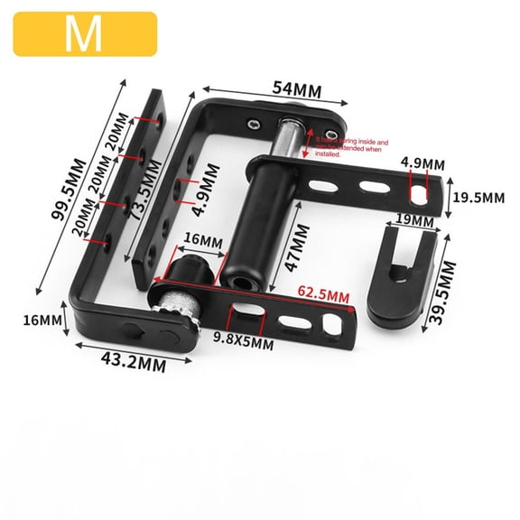 Cafe Bar Saloon Door Hinge 304 Stainless Steel Self-Return Double Swinging