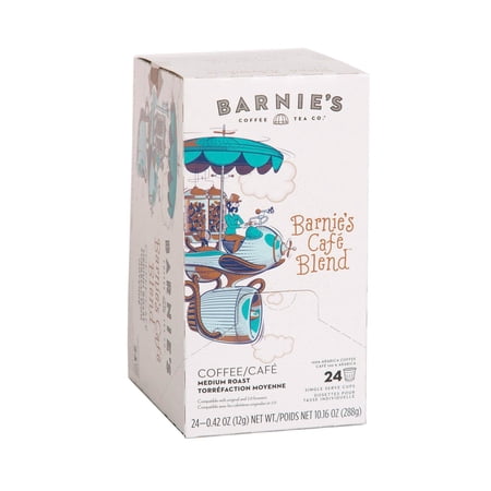 BARNIE'S COFFEE TEA CO., Kitchen Single Cup for Keurig K Cup Brewers 24 , Barnie's Blend, 24 Count