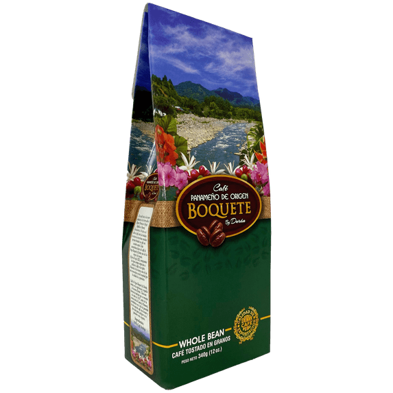 Cafe Boquete - Whole Bean Medium Roast Coffee from Panama by Cafe Duran 340g (12oz)