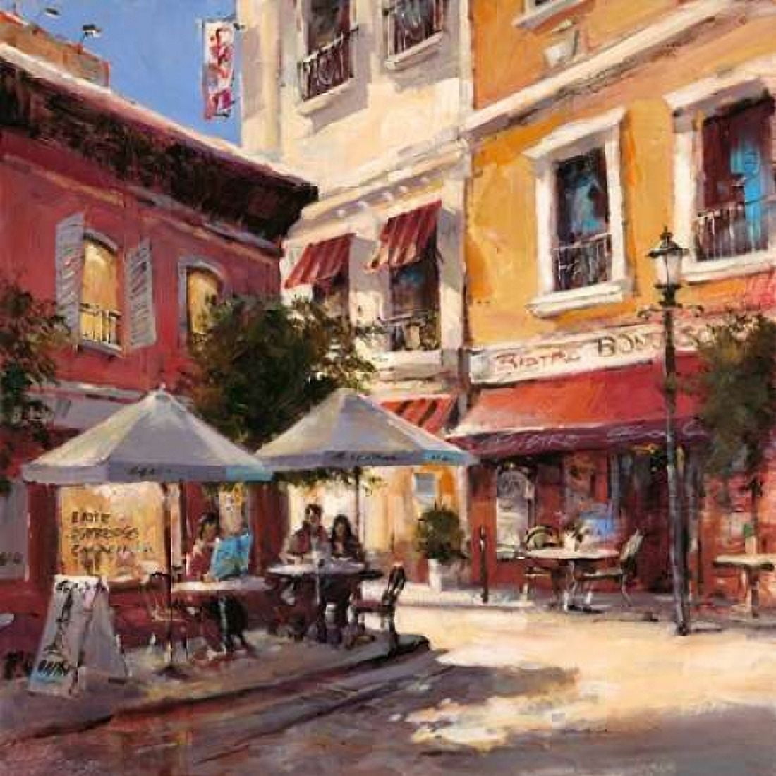 Cafe Break Canvas Art - Brent Heighton (24 x 24)