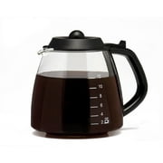 Cafe Brew 12-Cup Millennium Pause and Serve Replacement Glass Carafe, Black