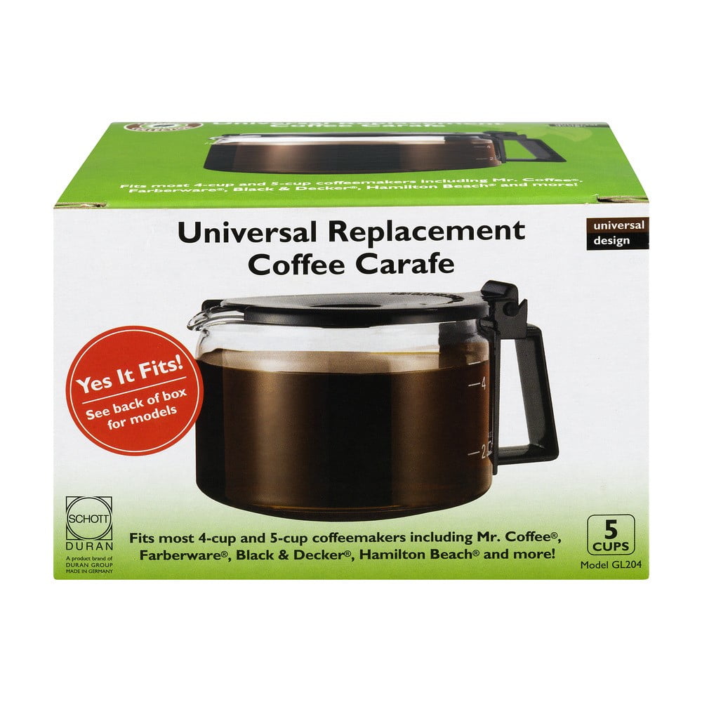 Cafe Brew 5 Cup Universal Replacement Coffee Carafe 