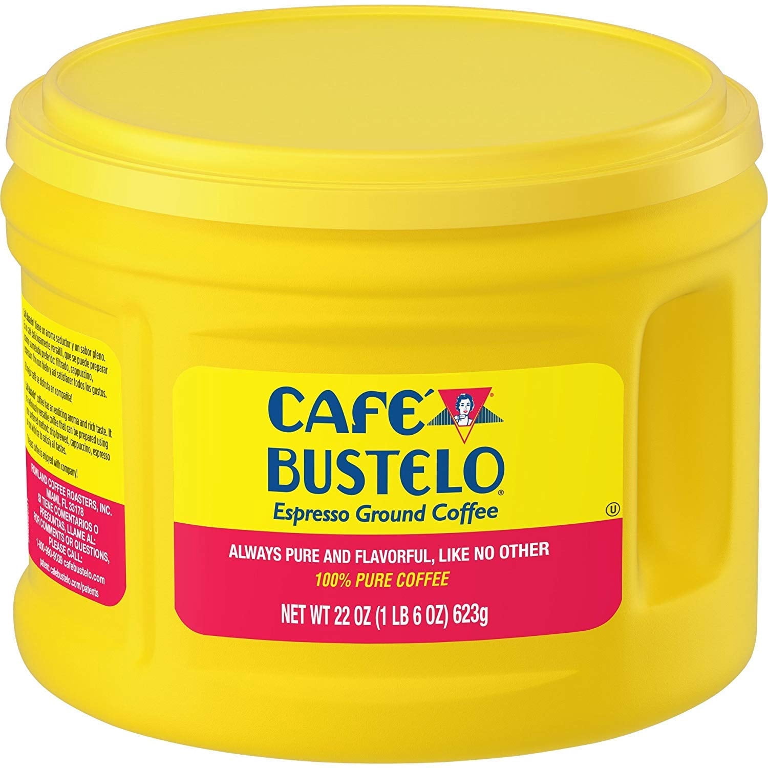 Cafe Bustelo 22oz Plastic Jug Espresso Ground Coffee, Dark Roast