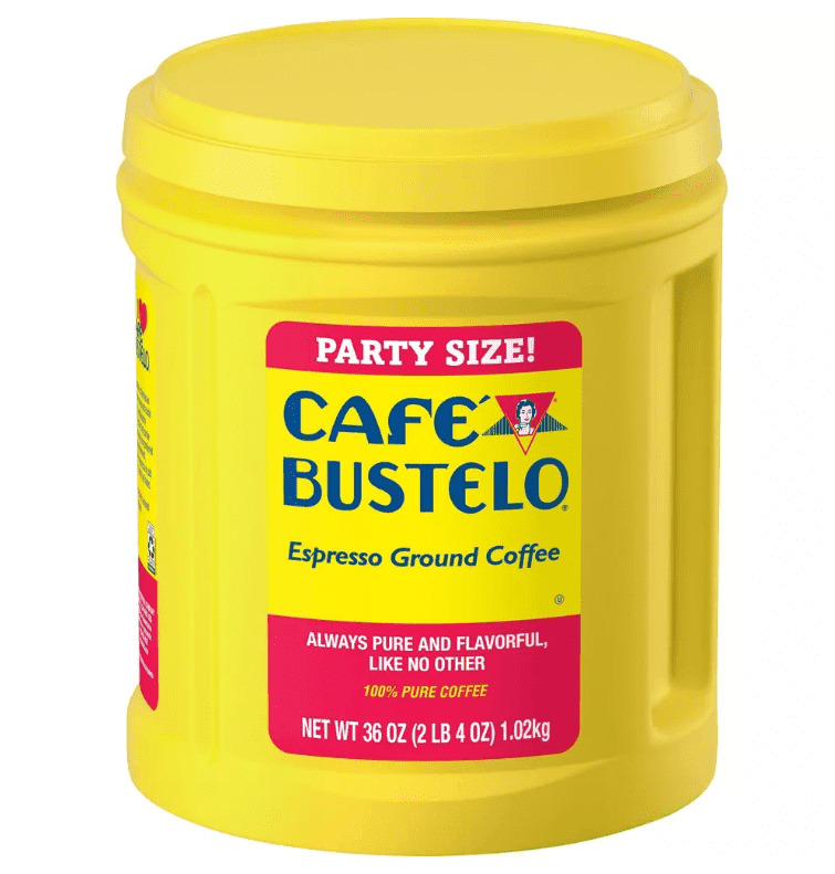 Cafe Bustelo Espresso Dark Roast Ground Coffee, 36oz