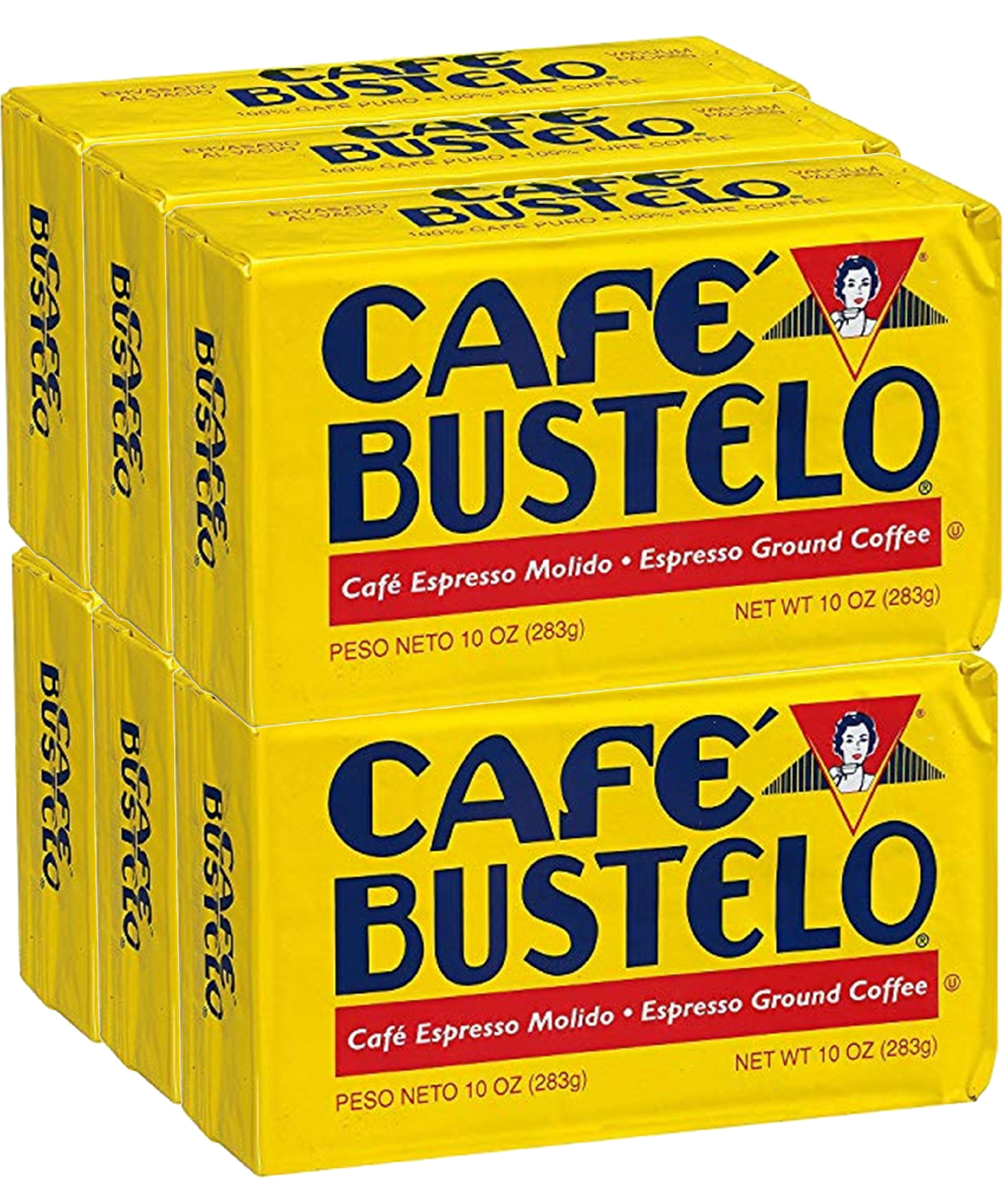 Cafe Bustelo Espresso Ground Coffee, 10 Ounce (Pack Of 6)