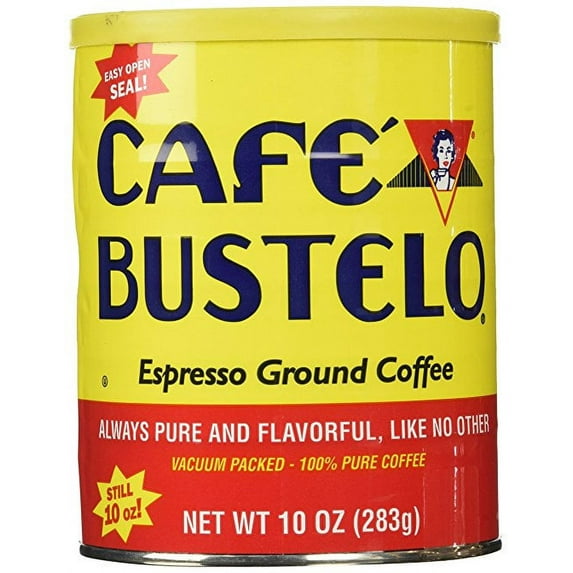 Cafe Bustelo, Espresso Style Dark Roast Ground Coffee, 10 oz. Can