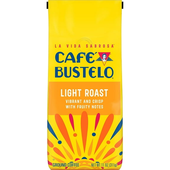 Cafe Bustelo Light Roast Ground Coffee, 11 oz Bag