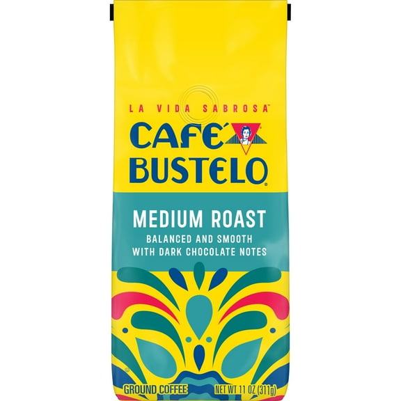 Cafe Bustelo Medium Roast Ground Coffee, 11 oz Bag