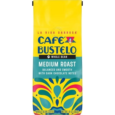 Cafe Bustelo Medium Roast Whole Bean Coffee - 10oz