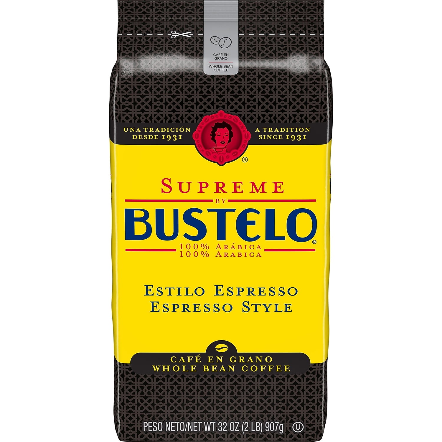 Cafe Bustelo Supreme Espresso Beans Coffee Dark SMU01800