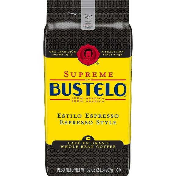 Cafe Bustelo Supreme Espresso Beans Coffee Dark SMU01800