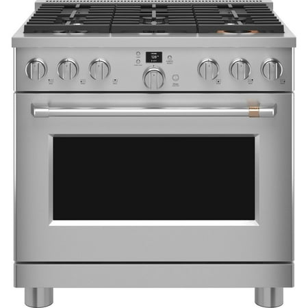 Cafe C2Y366P2TS1 Café(TM) 36" Smart Dual-Fuel Commercial-Style Range with 6 Burners (Natural Gas)