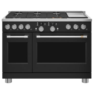 Cafe C2y486p 48" Wide Smart Dual-Fuel Professional Range - Black