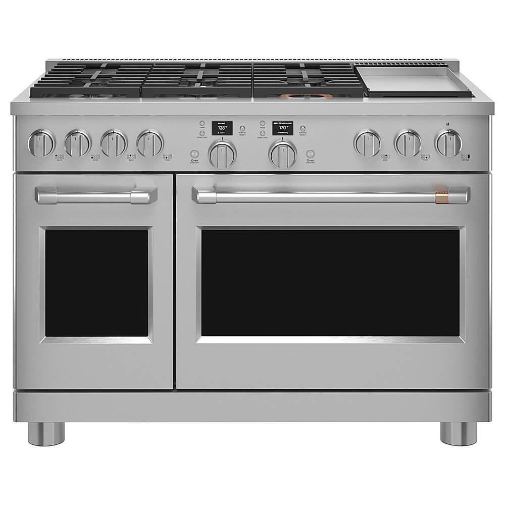 Café C2Y486P2TS1 8.25 Cu. Ft. Smart Stainless Double Oven Duel-Fuel Convection Range