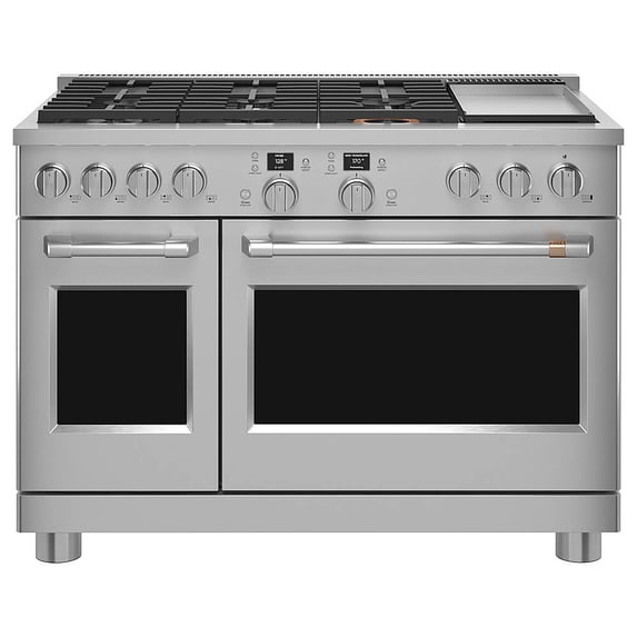 Café C2Y486P2TS1 8.25 Cu. Ft. Smart Stainless Double Oven Duel-Fuel Convection Range