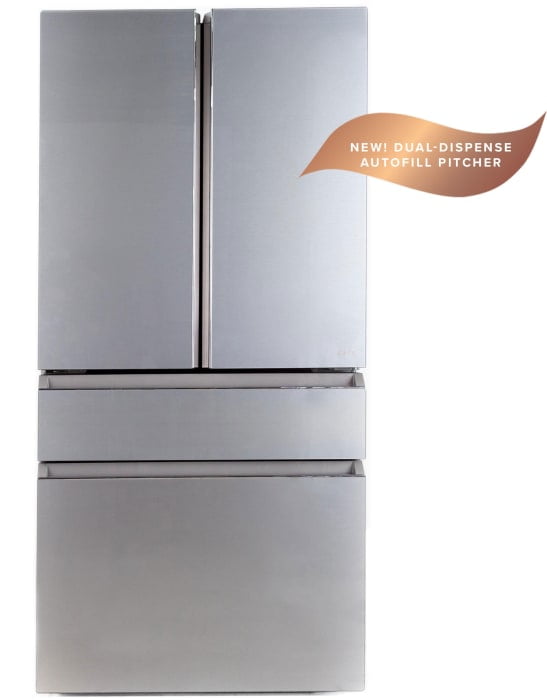 36" Stainless Steel Smart French Door Refrigerator with Dual-Dispense AutoFill Pitcher