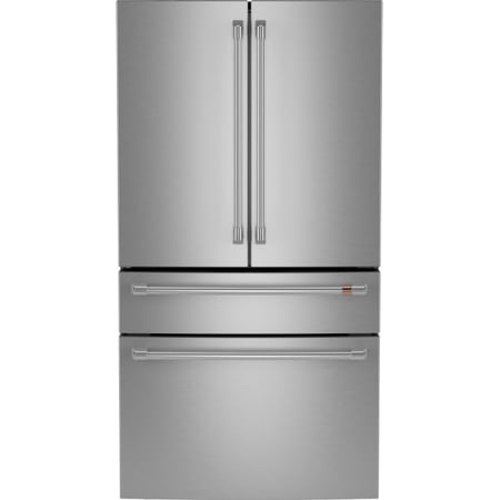 Café - 36 in. Wide 23.2 Cu. Ft. 4-Door French Door Counter-Depth Smart Refrigerator with Dual Dispense AutoFill Pitcher - Stainless Steel