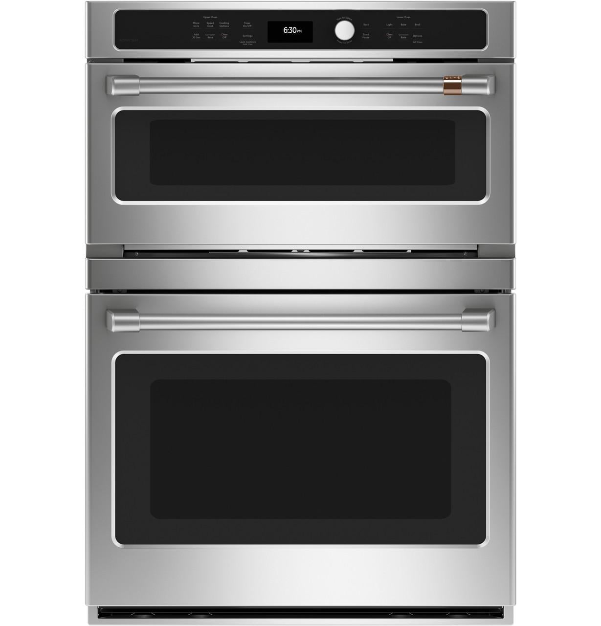 Cafe Ctc912p 30" Wide 6.7 Cu. Ft. Double Electric Oven - Stainless Steel / Brushed