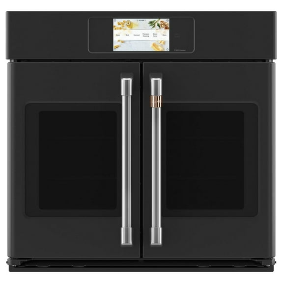 Cafe CTS90FP3ND1 30 inch Matte Black Single Convection Smart Electric Wall Oven