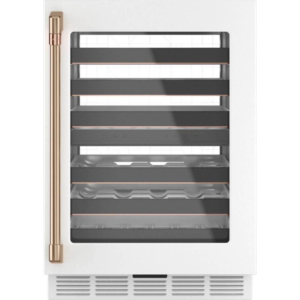 Café CCP06DP4PW2 46 Bottle Built-in Matte White Wine Center