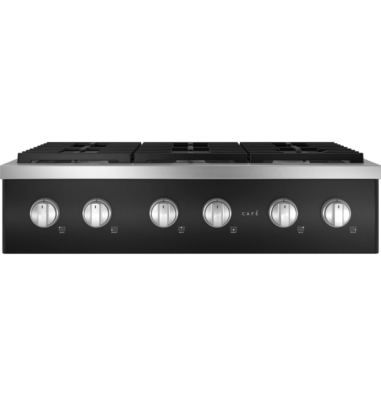 36 Inch Commercial-Style Gas Rangetop with 6 Sealed Burners, Continuous Grates, Tri-Ring Burner