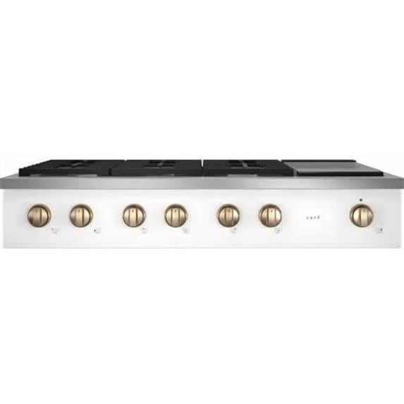 48 Inch Commercial-Style Gas Rangetop with 6 Sealed Burners, Continuous Grates