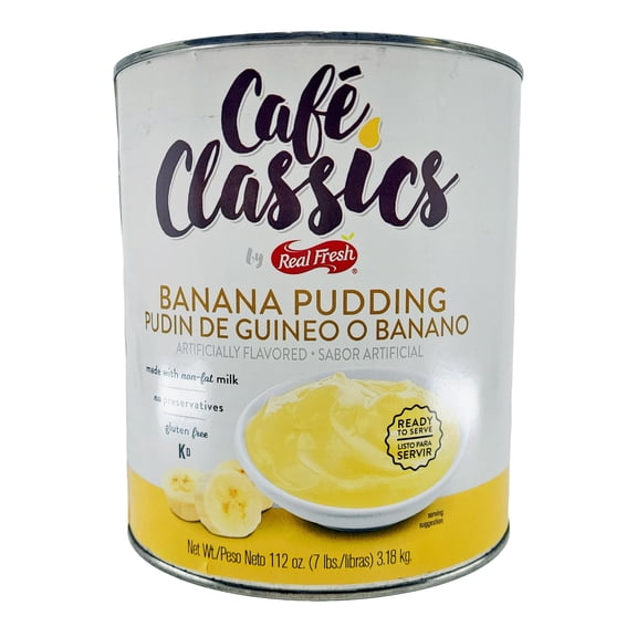 Cafe Classics Real Fresh Banana Pudding | Kosher | 112 oz Can