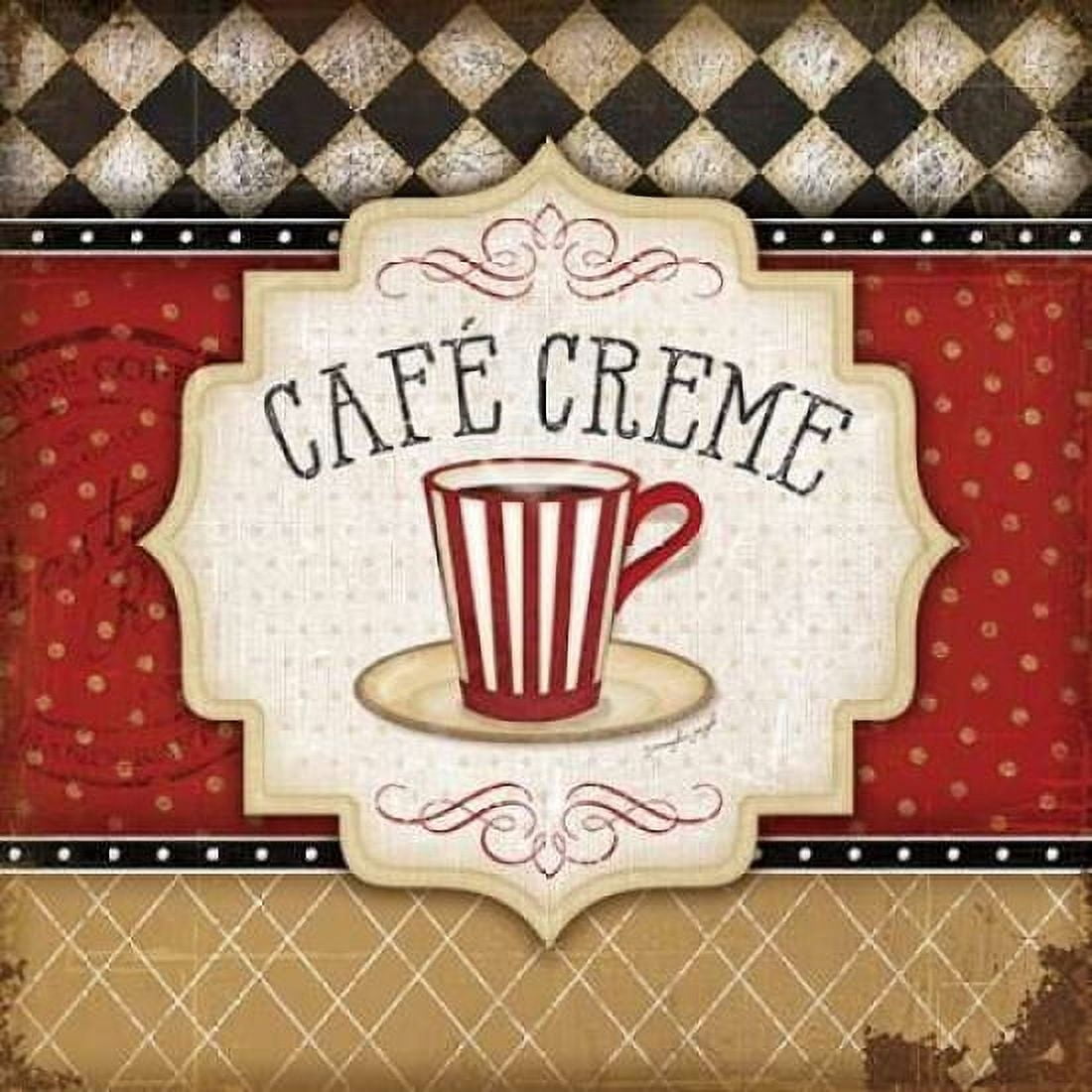 Cafe Creme Canvas Art - Jennifer Pugh (24 x 24)