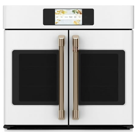 Café - Professional Series 30" Built-In Single Electric Convection Wall Oven, Customizable - Matte White