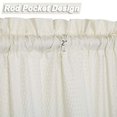 thumbnail image 1 of Cafe Curtains 24 Inch Length, Embossed Textured Soft Microfiber Kitchen Tier Curtains for Windows Short Bathroom Window Curtains, 1 of 9