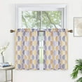 thumbnail image 1 of Cafe Curtains Window Treatment Rod Kitchen Valance Pocket Panels Short Tiers, 1 of 13