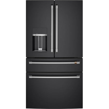 Café - 27.6 Cu. Ft. 4-Door French Door Refrigerator - Matte black