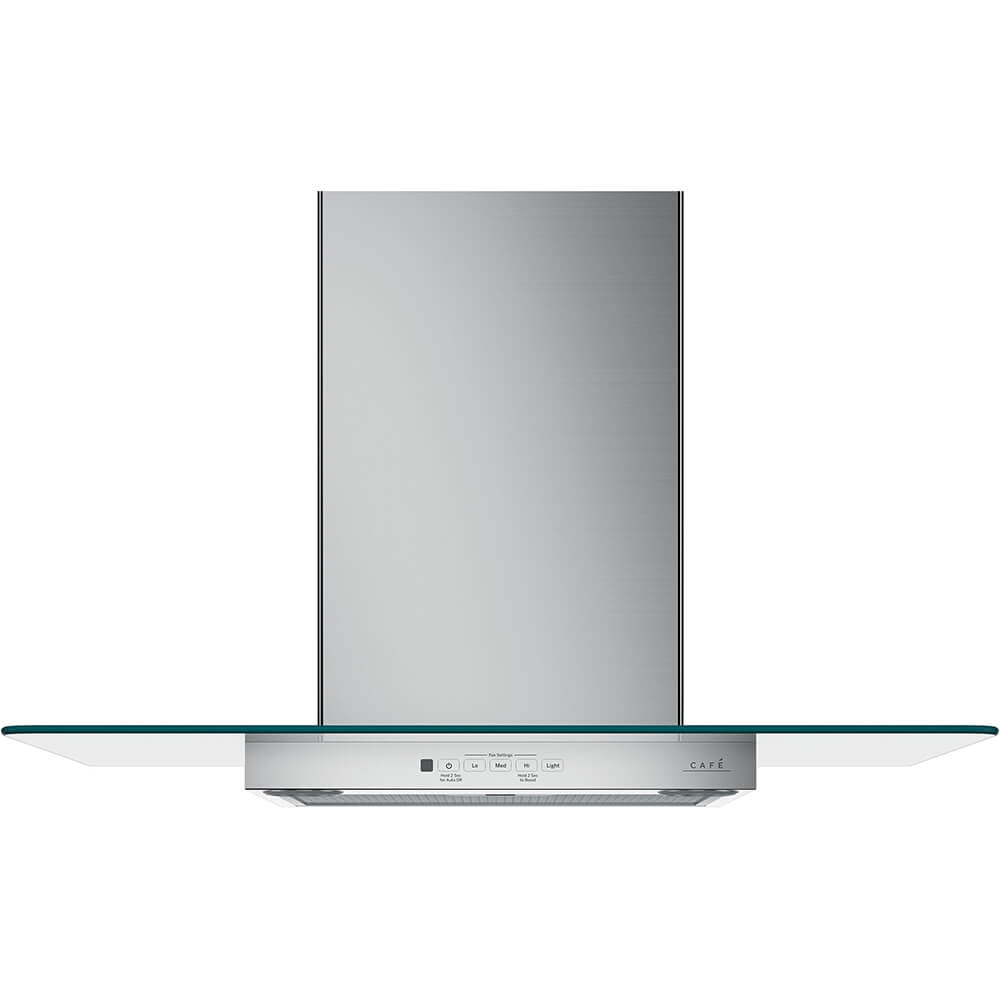 30" Stainless Steel Convertible Wall Mount Range Hood with Glass Canopy