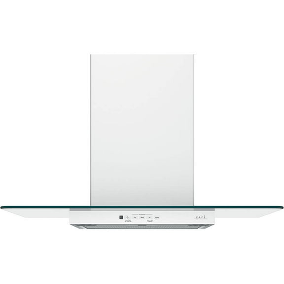 Cafe CVW73014MWM 30 inch Matte White Glass Chimney Hood