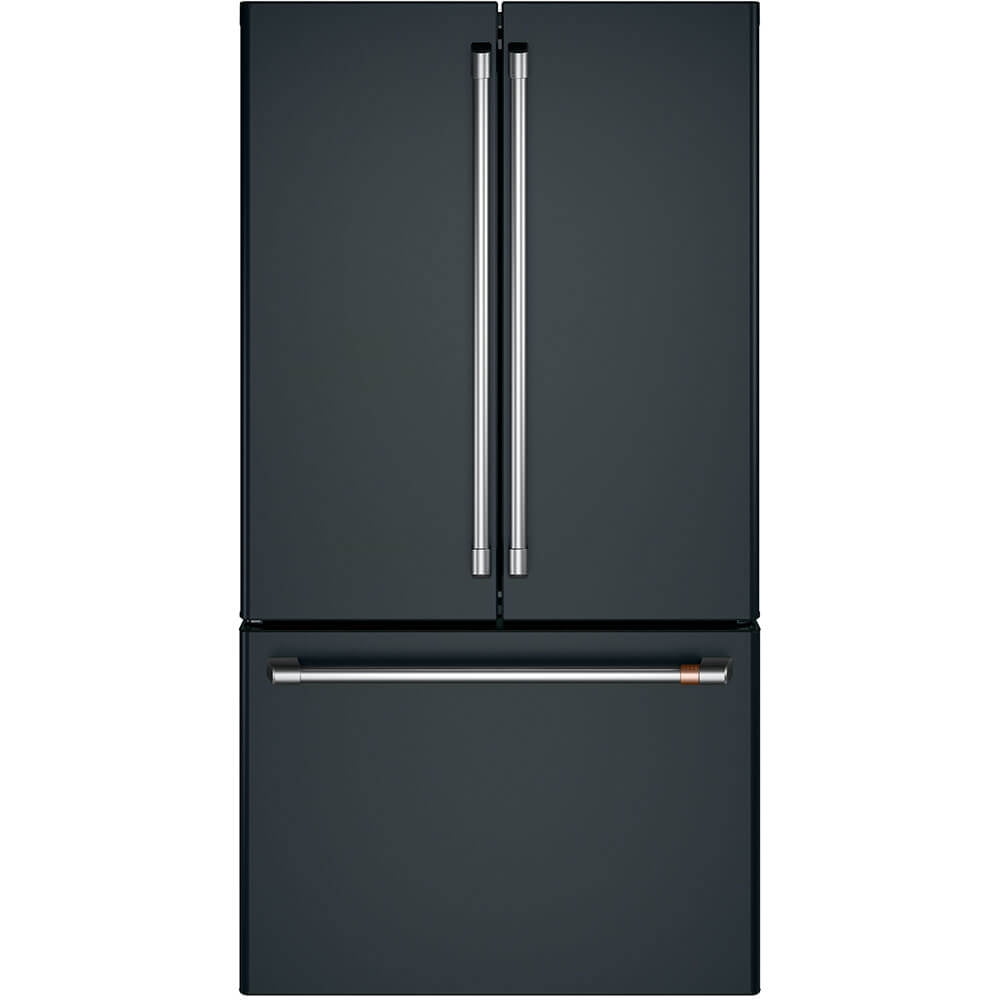 36" Matte Black Smart French Door Refrigerator with Ice Maker