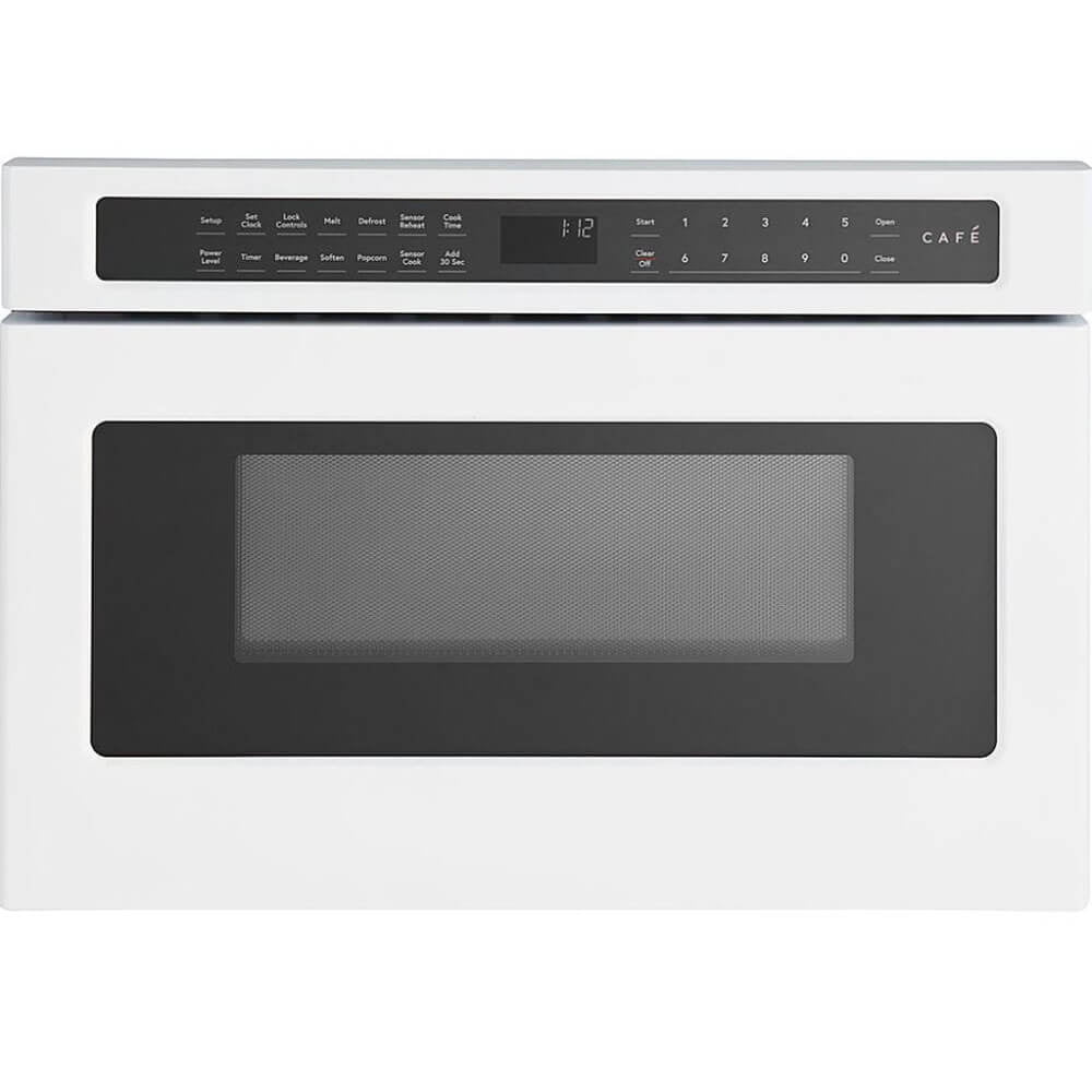 Café CWL112P4RW5 1.2 Cu. Ft. Matte White Built-In Drawer Microwave