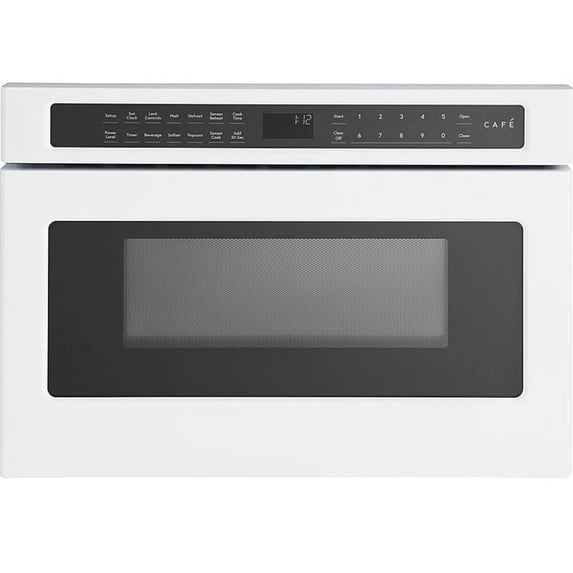 Café CWL112P4RW5 1.2 Cu. Ft. Matte White Built-In Drawer Microwave