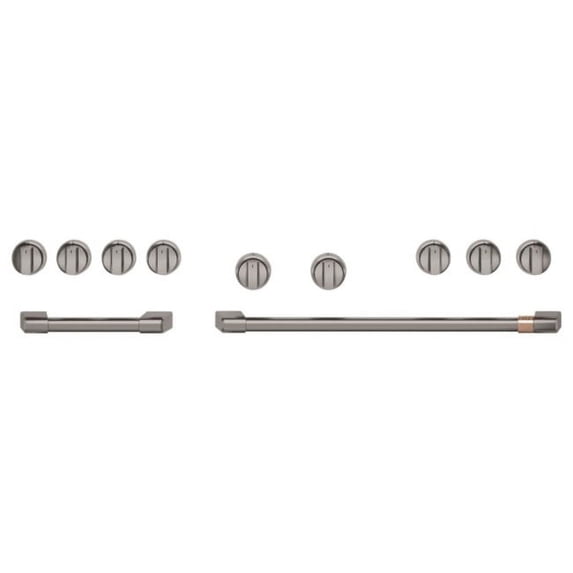 Cafe Cxpr8hk 48” Handle & Knob Set For Pro Range And Rangetop - Black