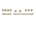 thumbnail image 1 of Cafe Cxpr8hk 48” Handle & Knob Set For Pro Range And Rangetop - Brass, 1 of 3