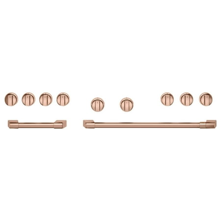 Café - Handle and Knob Set for 48" Pro Range and Rangetop - Brushed Copper