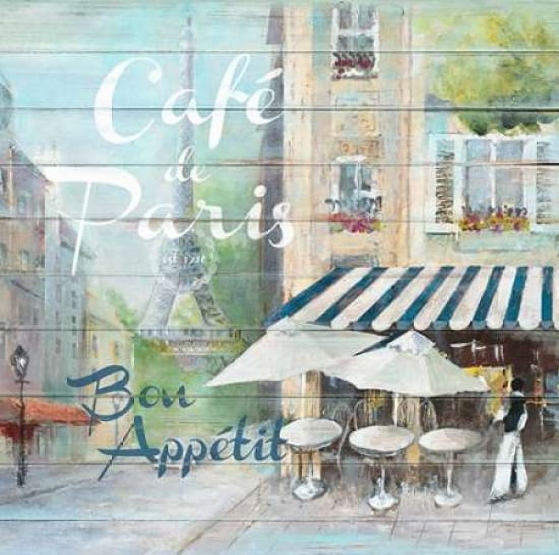 Cafe De Paris Bon Appetit Canvas Art - Jurgen Gottschlag (24 x 24)