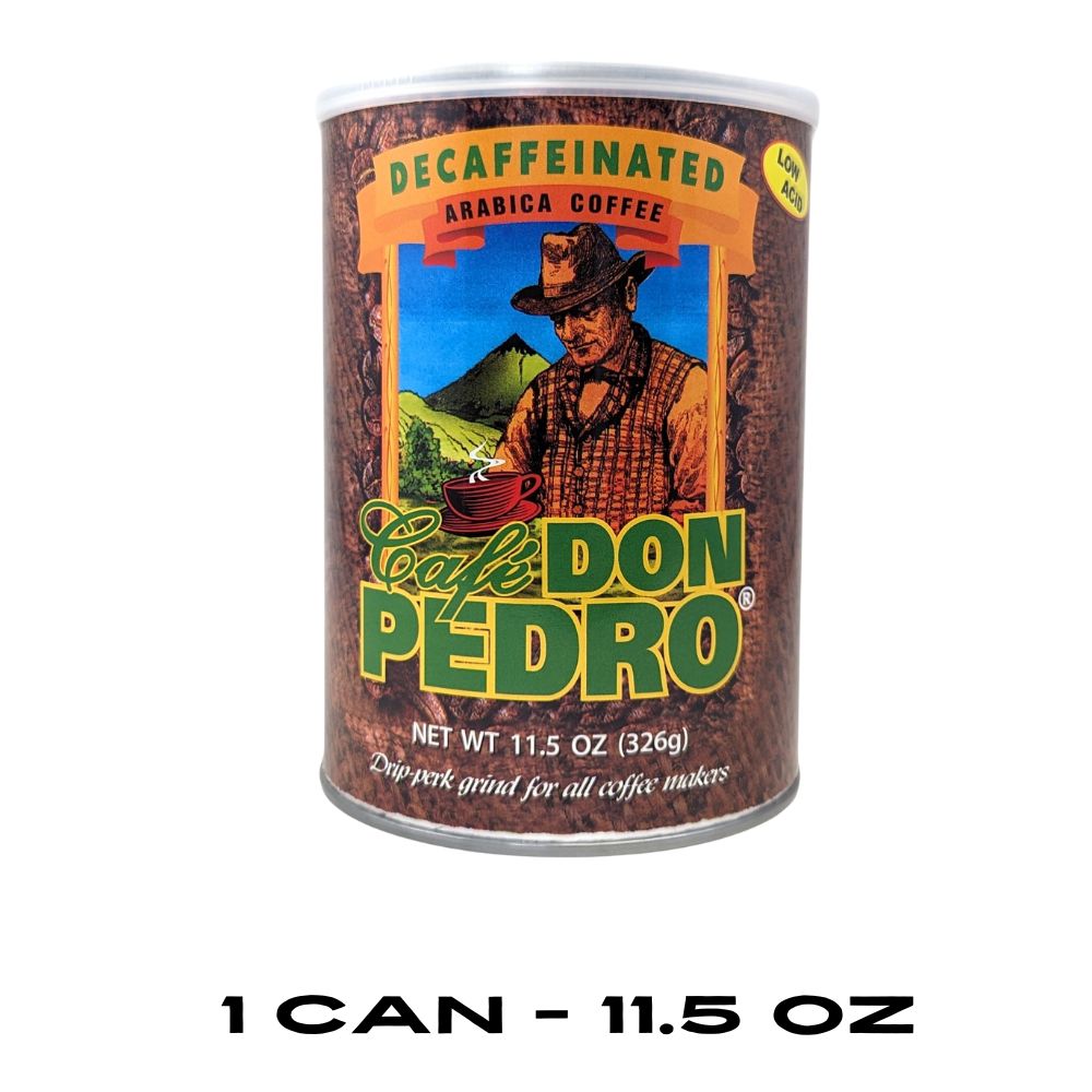 Cafe Don Pedro Decaf American Roast Naturally Low Acid Coffee, Medium