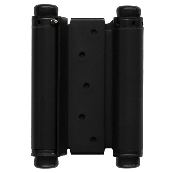 Cafe Door 5" Spring Hinge, Double Acting Spring Hinge with Tension Adjustment for Saloon Western Bar Pub Swinging Cafe Doors (1, Black)
